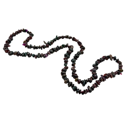 Semi-Precious Garnet Chip Necklace Strand